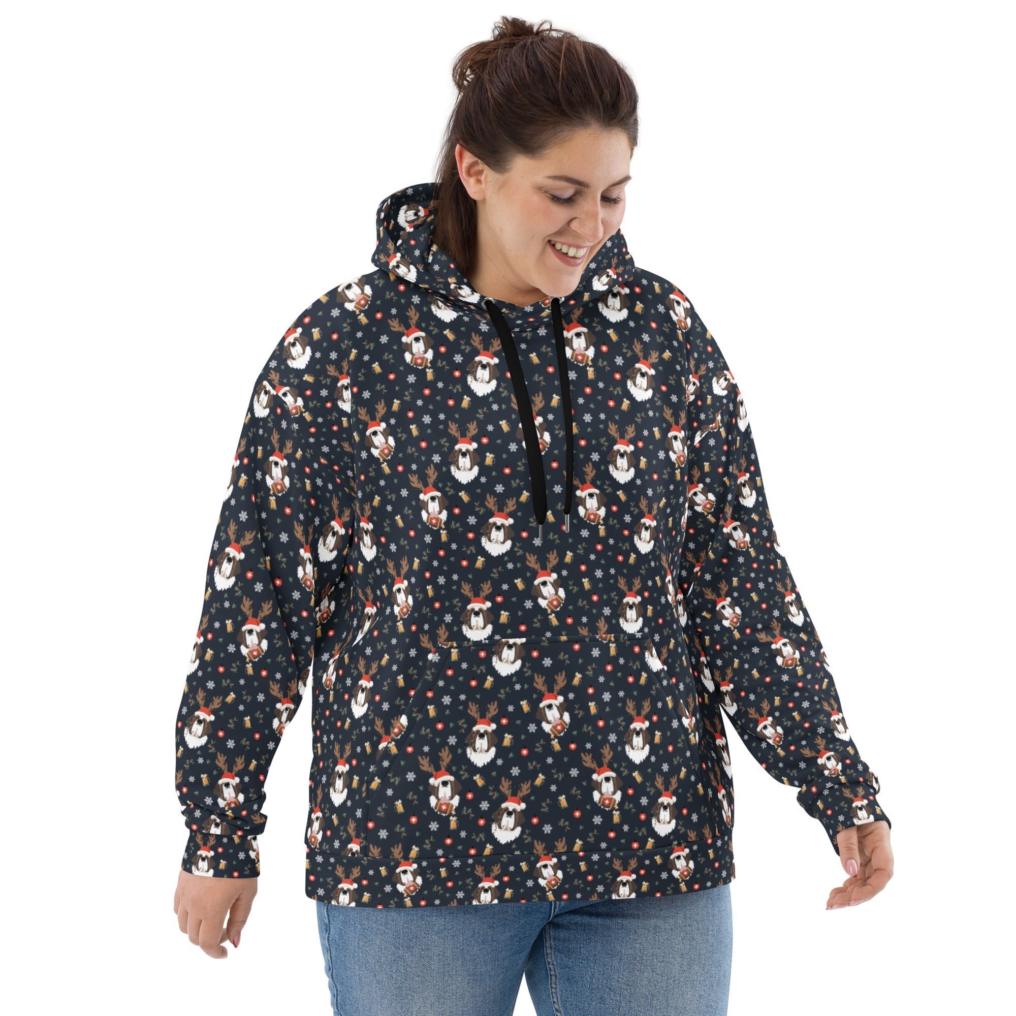 Saint Bernard Christmas Beer Hoodie - Lucy + Norman