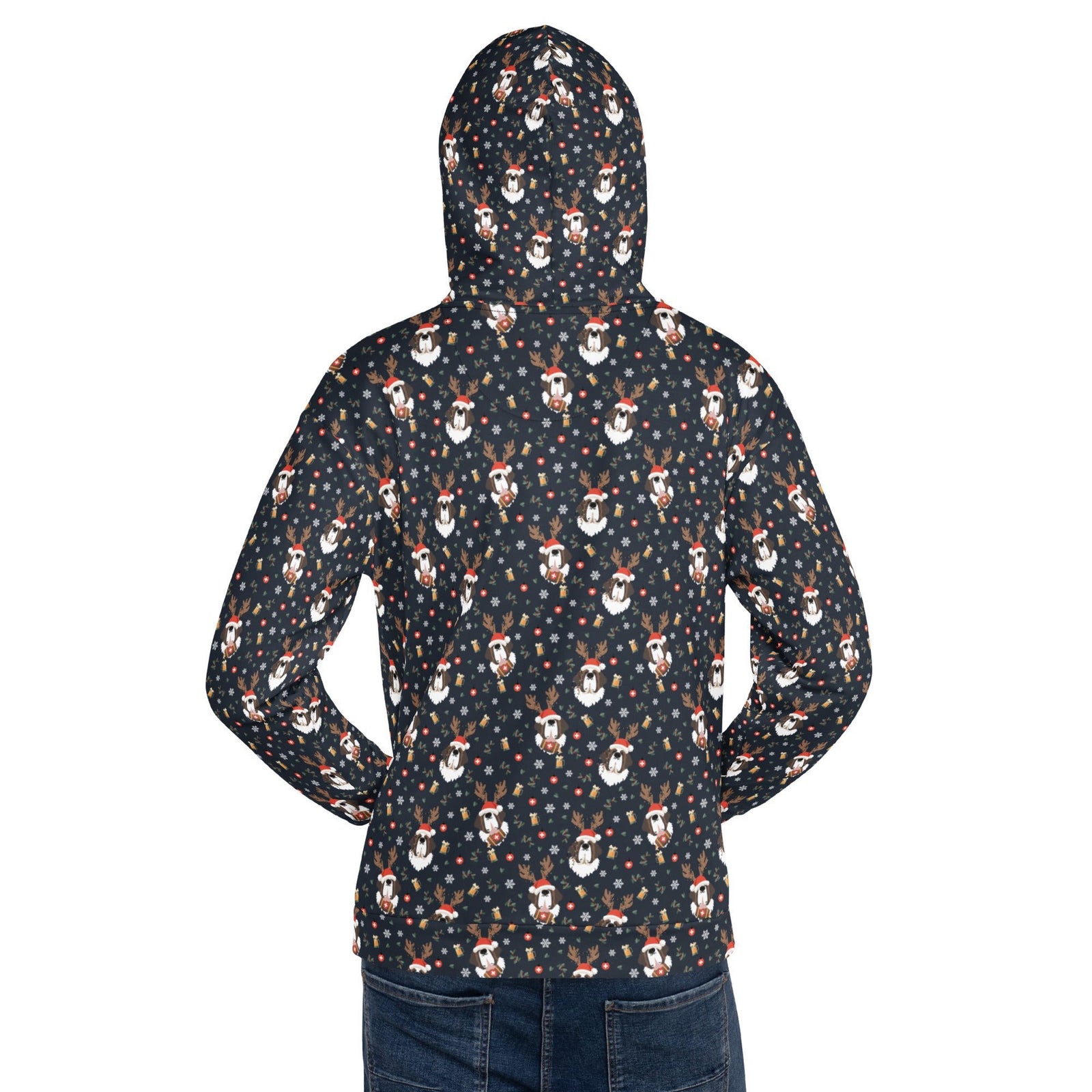 Saint Bernard Christmas Beer Hoodie - Lucy + Norman