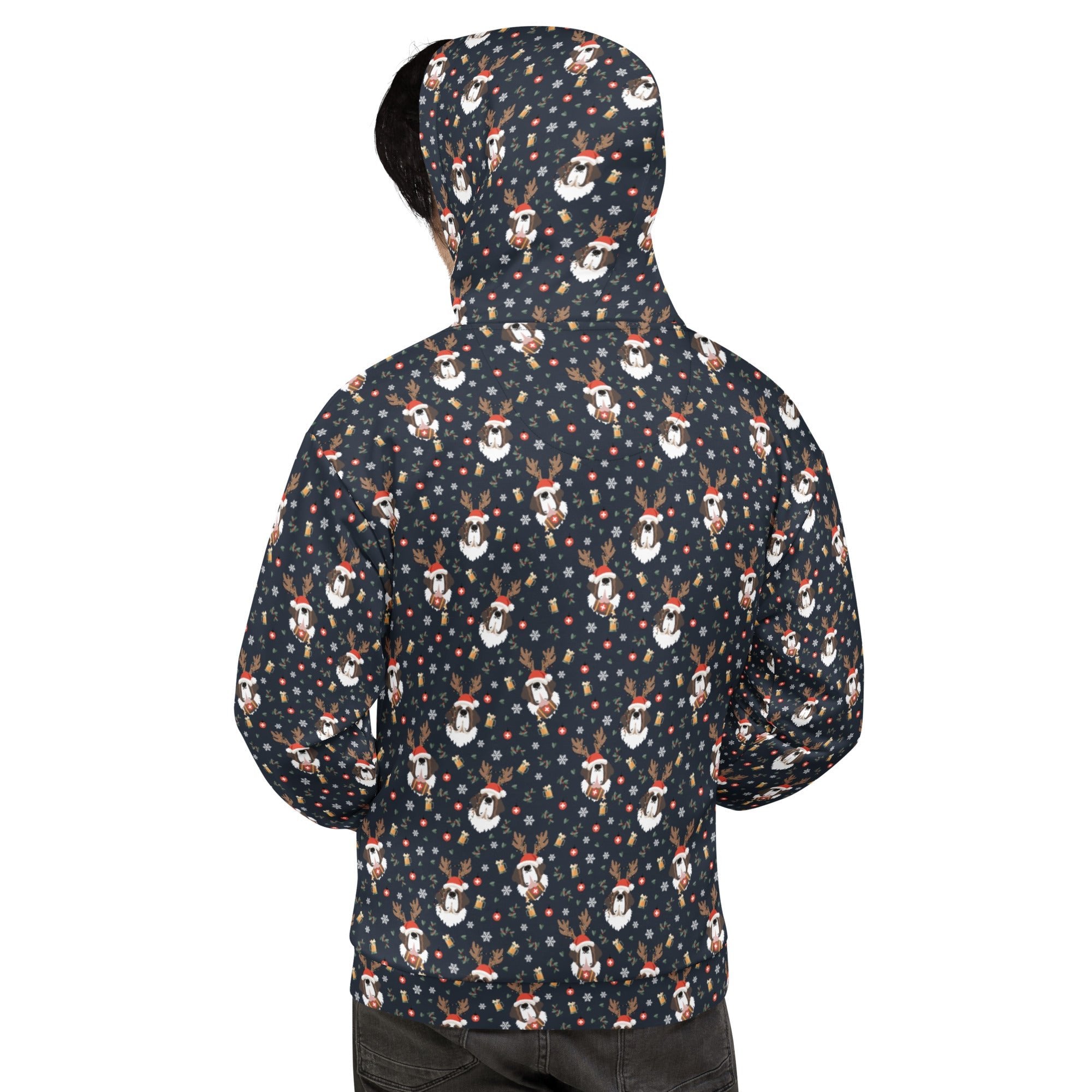 Saint Bernard Christmas Beer Hoodie - Lucy + Norman