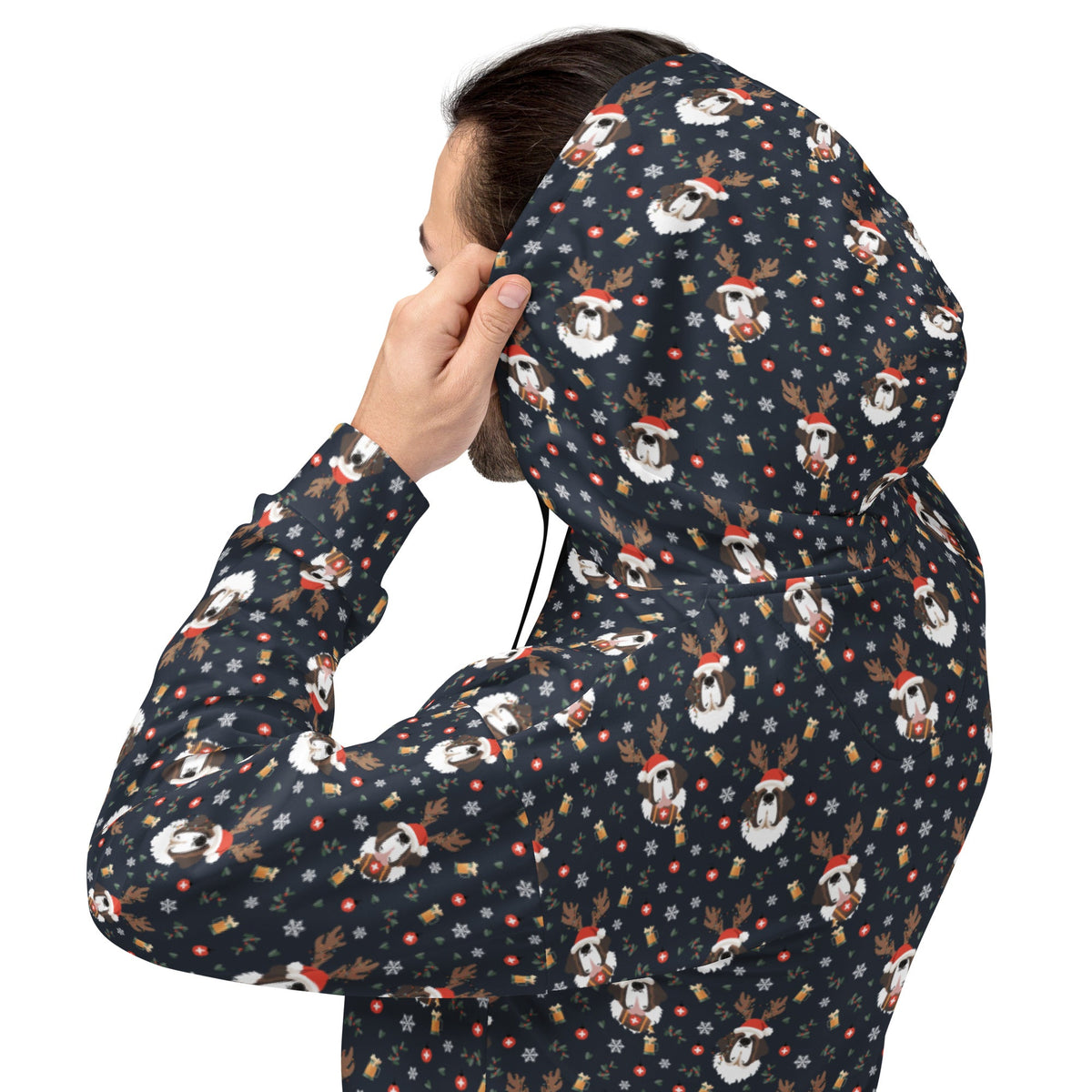 Saint Bernard Christmas Beer Hoodie - Lucy + Norman