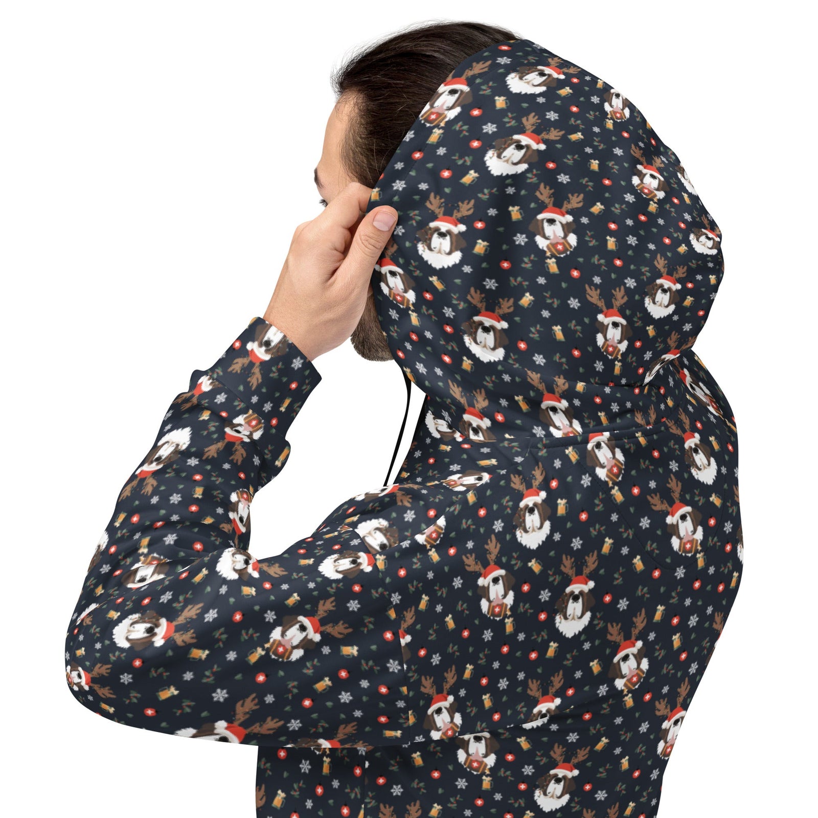 Saint Bernard Christmas Beer Hoodie - Lucy + Norman