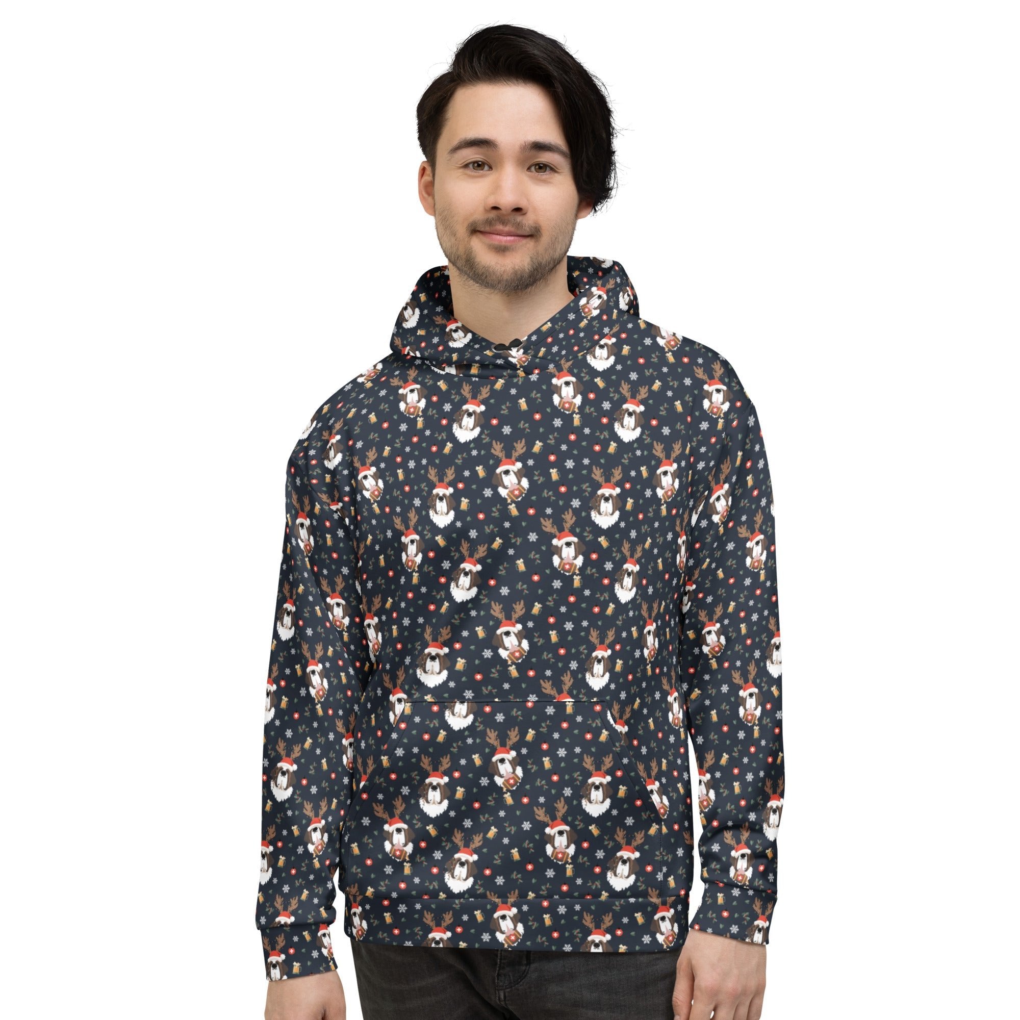 Saint Bernard Christmas Beer Hoodie - Lucy + Norman
