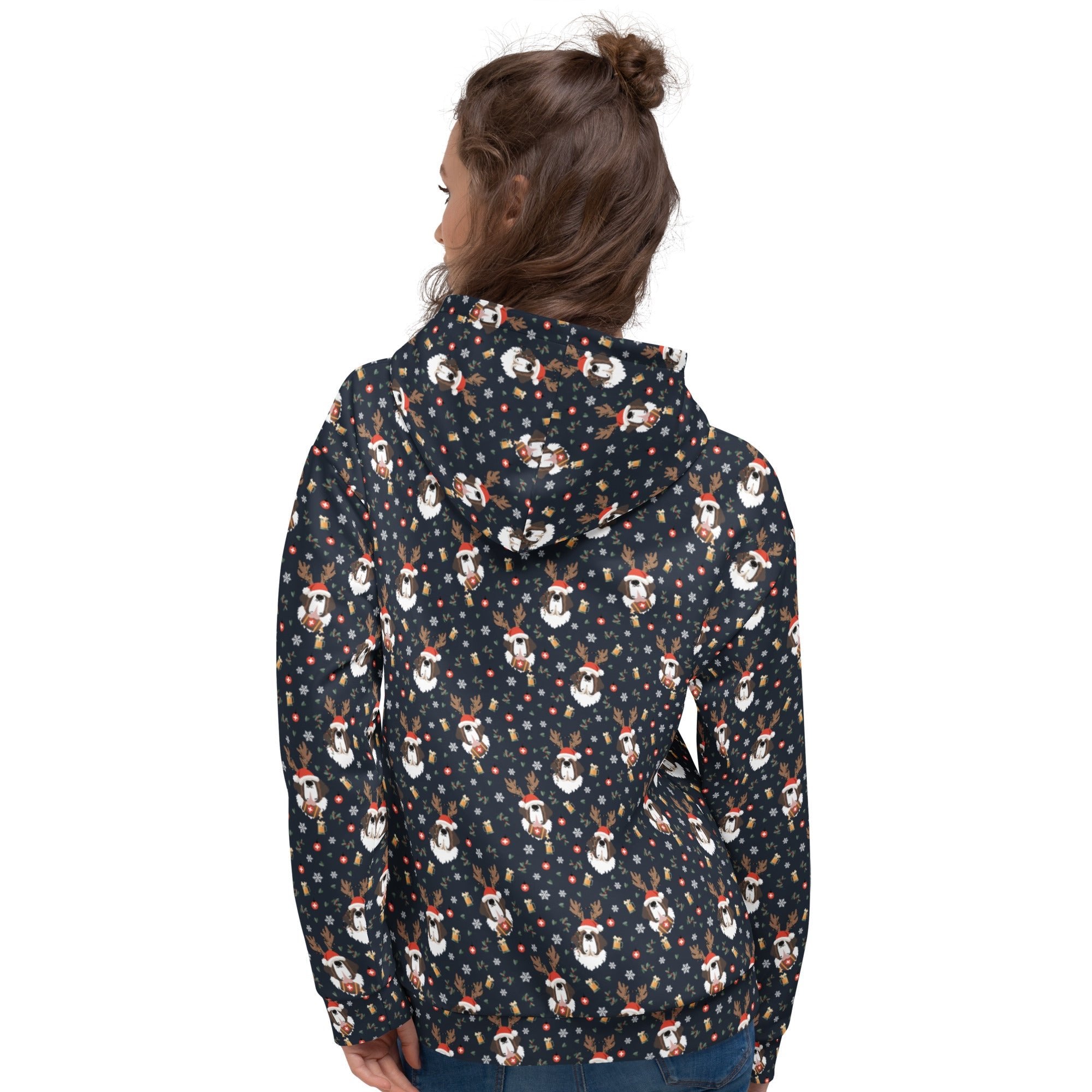 Saint Bernard Christmas Beer Hoodie - Lucy + Norman