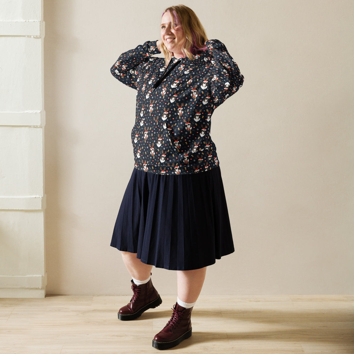 Saint Bernard Christmas Beer Hoodie - Lucy + Norman