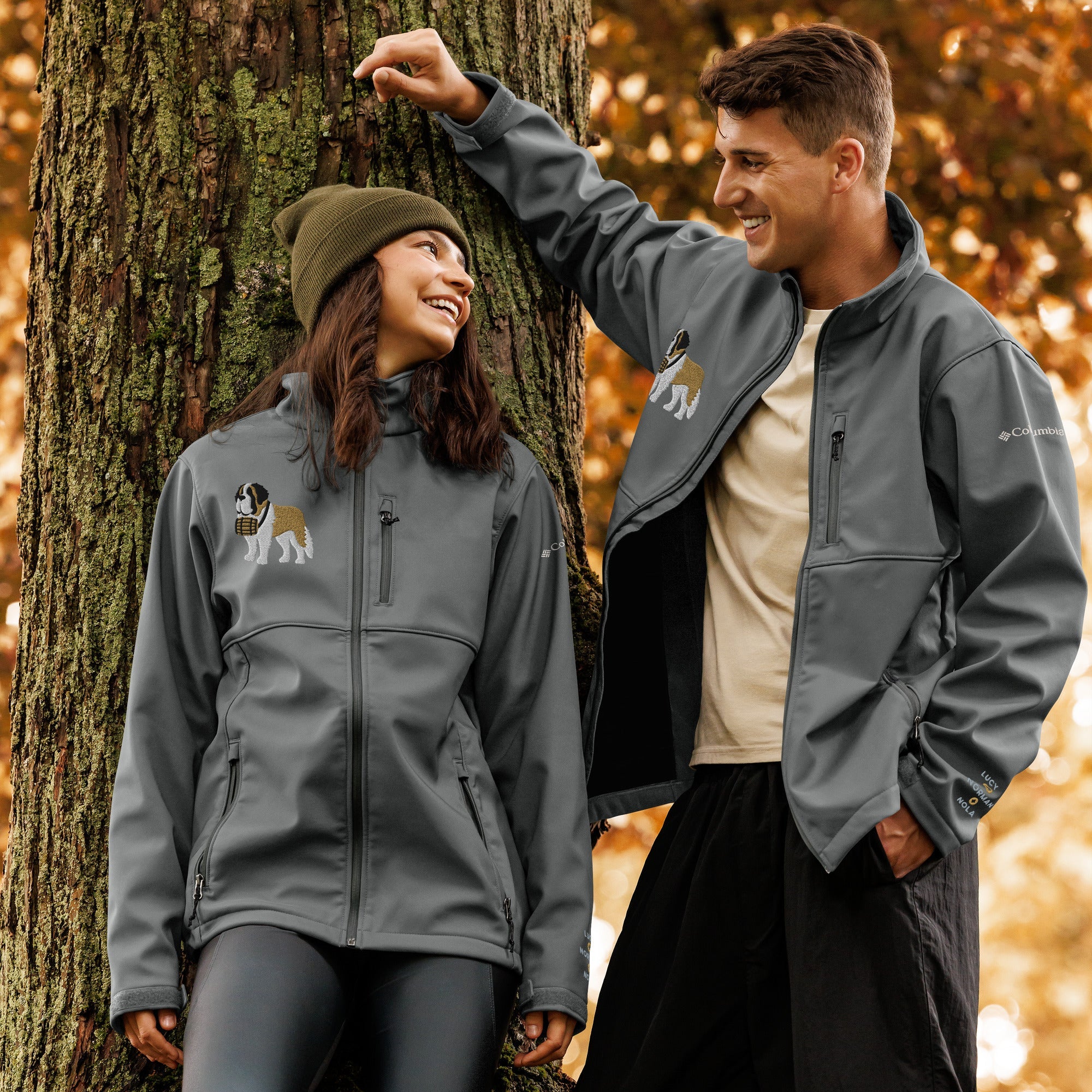 Saint Bernard Columbia® Soft Shell Jacket – Personalized - Lucy + Norman