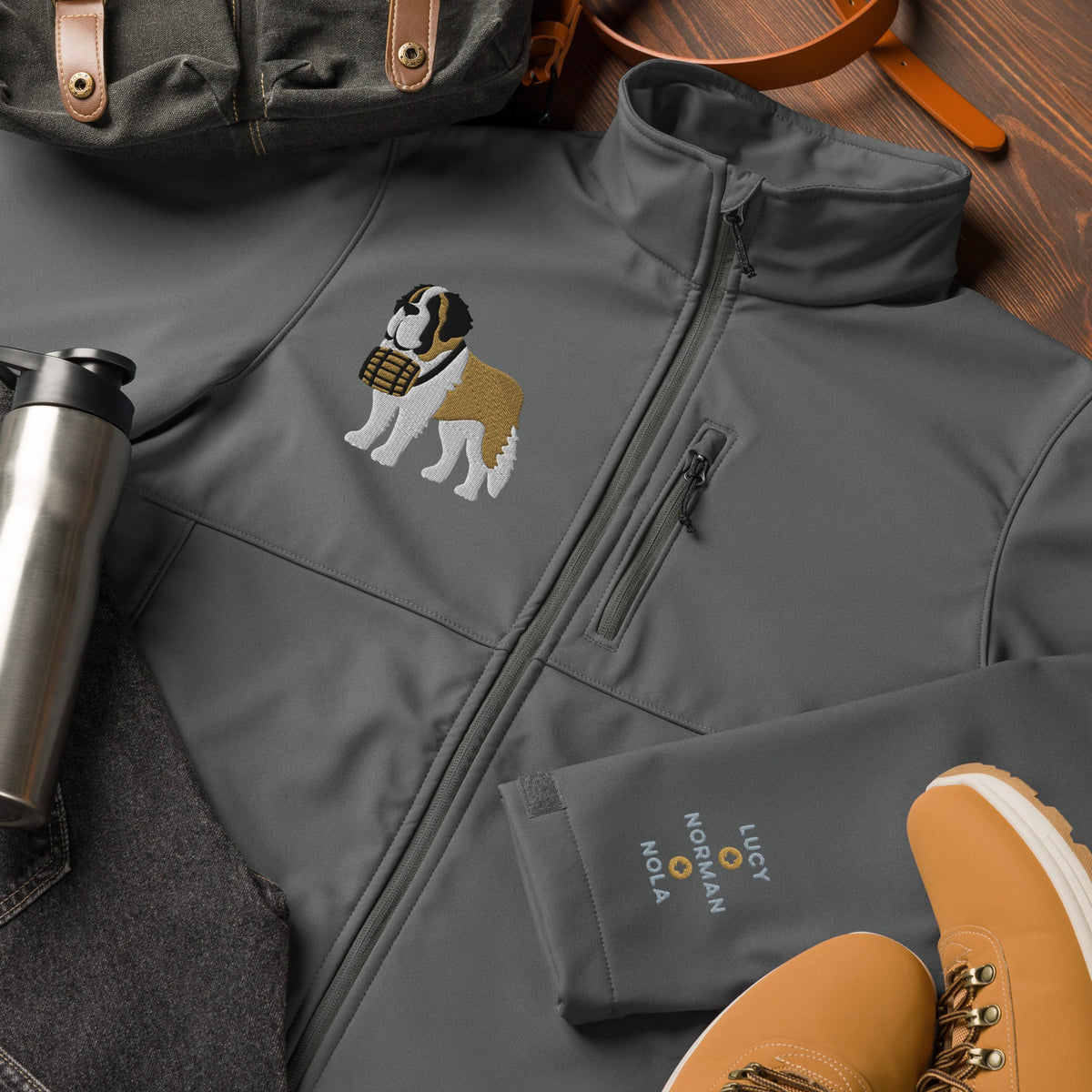 Saint Bernard Columbia® Soft Shell Jacket – Personalized - Lucy + Norman