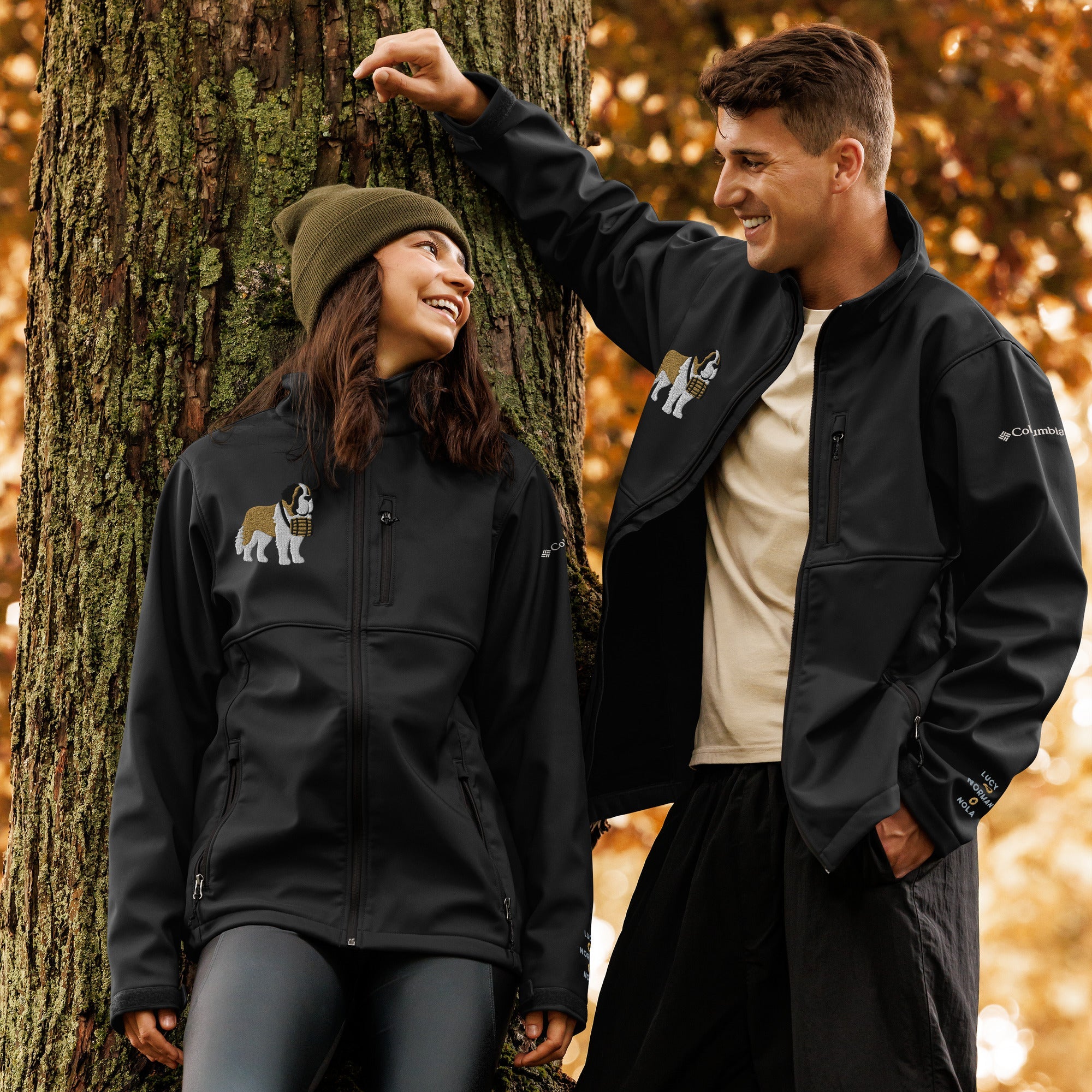 Saint Bernard Columbia® Soft Shell Jacket – Personalized - Lucy + Norman