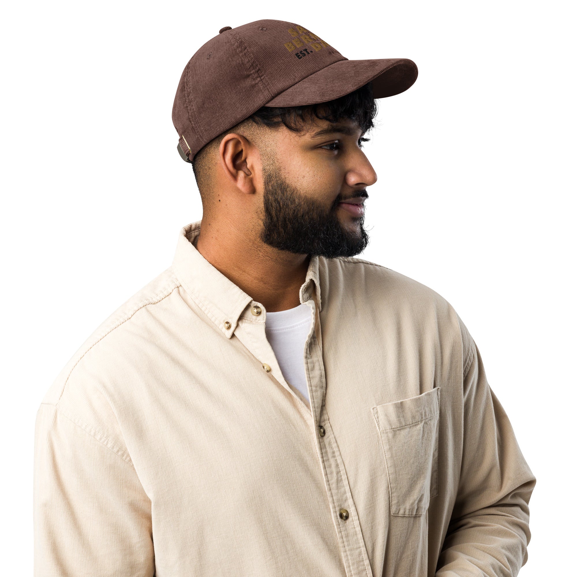 Saint Bernard Dad Est. Date Vintage Corduroy Cap - Lucy + Norman