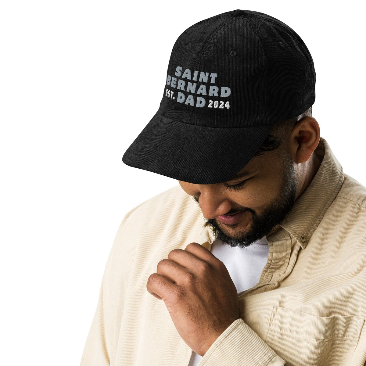 Saint Bernard Dad Est. Date Vintage Corduroy Cap - Lucy + Norman
