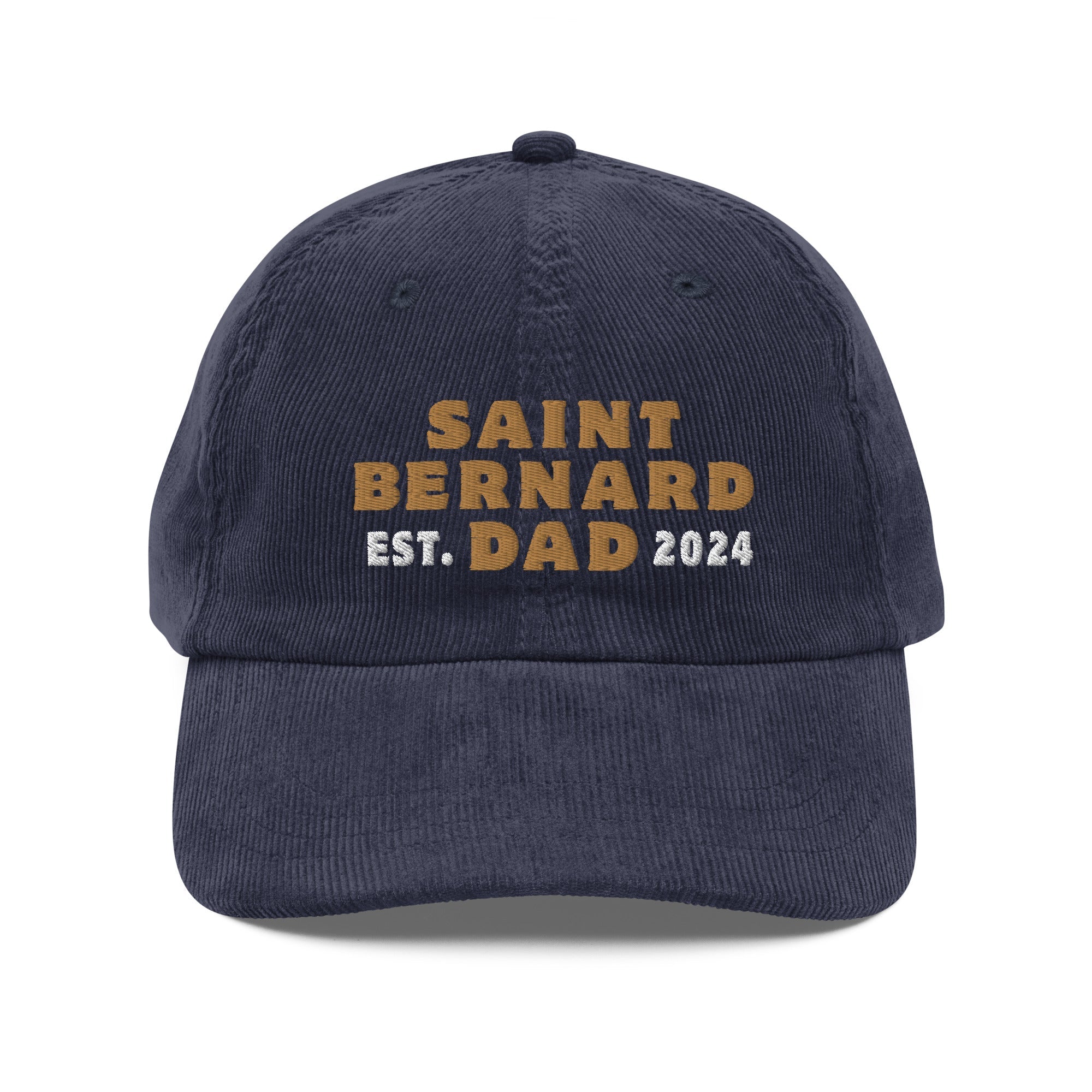 Saint Bernard Dad Est. Date Vintage Corduroy Cap - Lucy + Norman