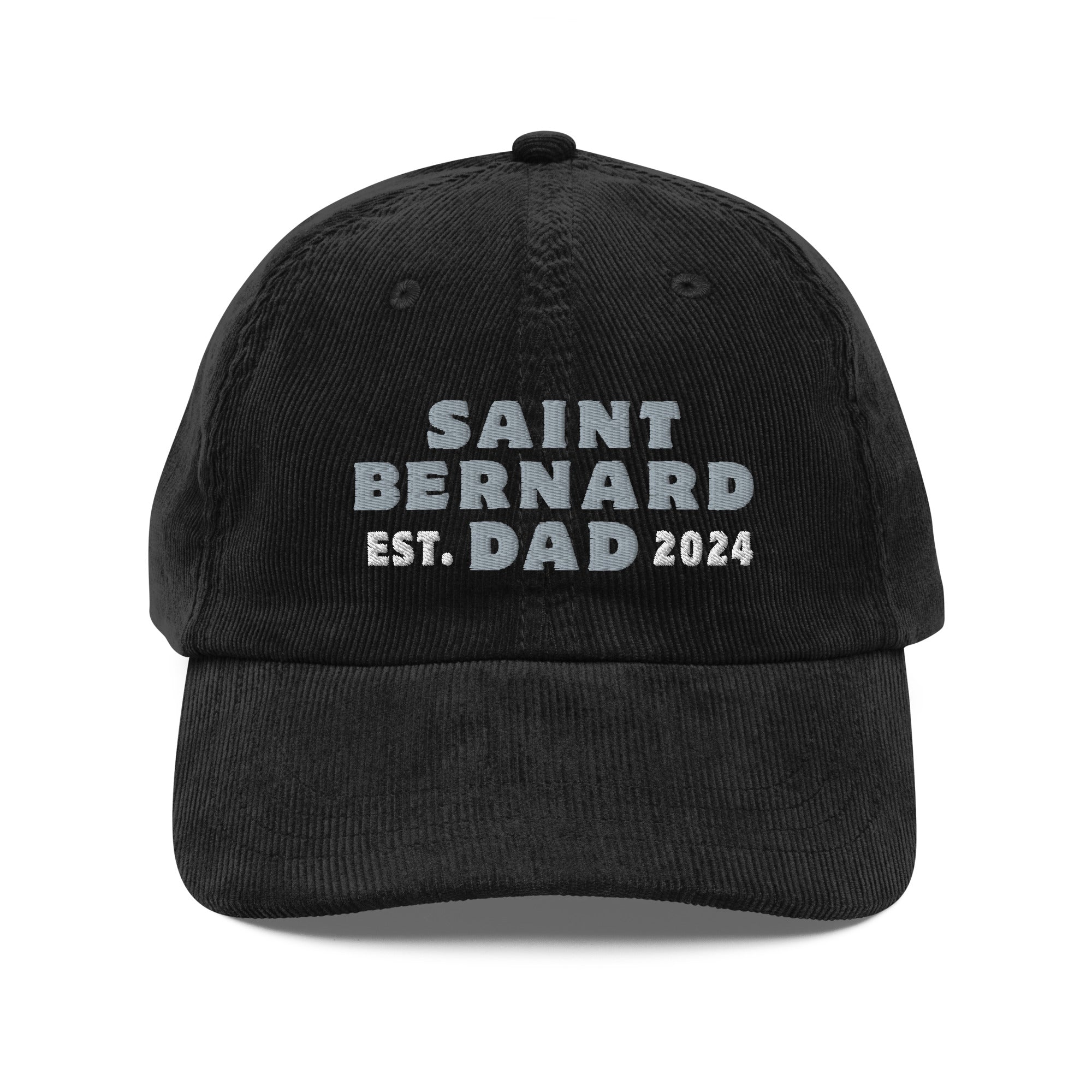 Saint Bernard Dad Est. Date Vintage Corduroy Cap - Lucy + Norman