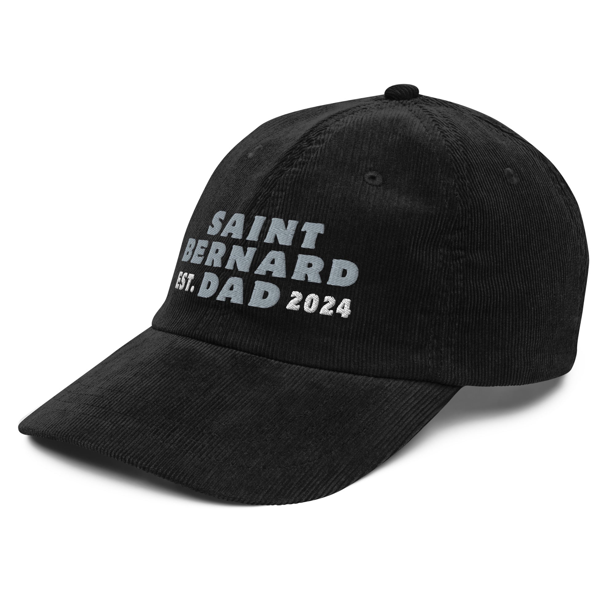 Saint Bernard Dad Est. Date Vintage Corduroy Cap - Lucy + Norman