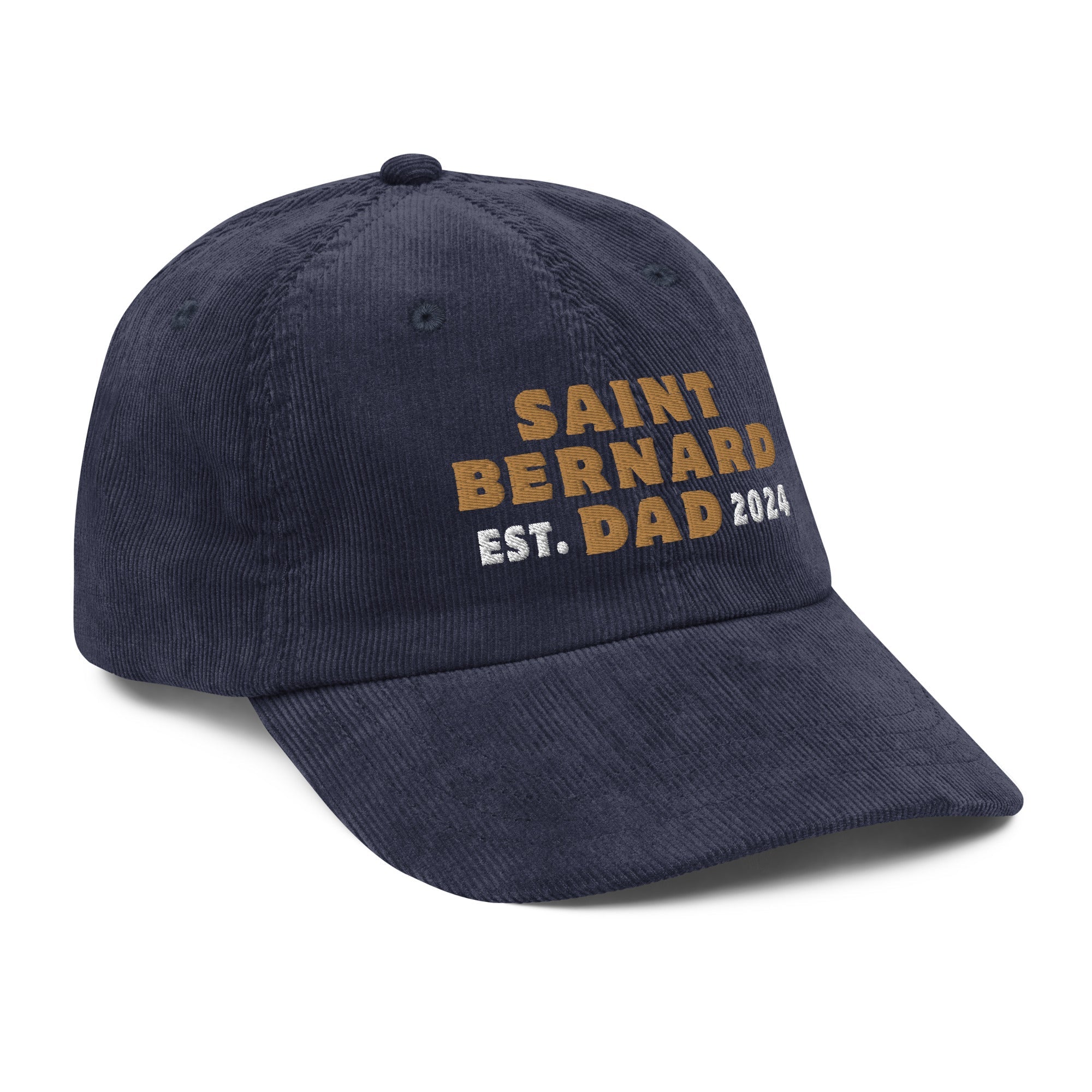 Saint Bernard Dad Est. Date Vintage Corduroy Cap - Lucy + Norman