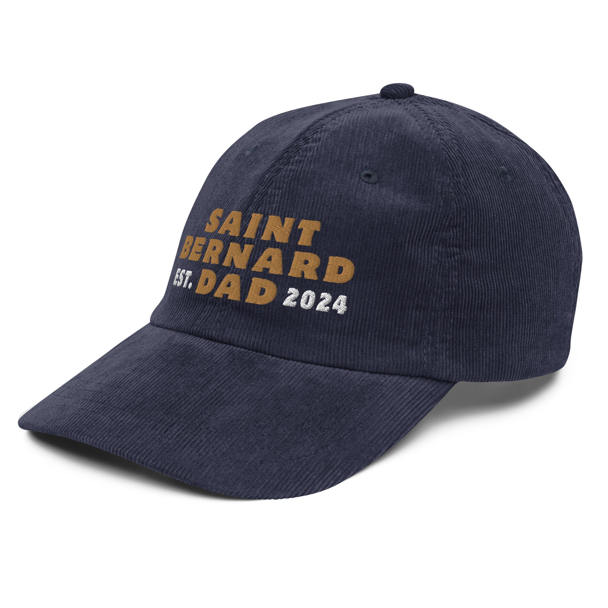 Saint Bernard Dad Est. Date Vintage Corduroy Cap - Lucy + Norman