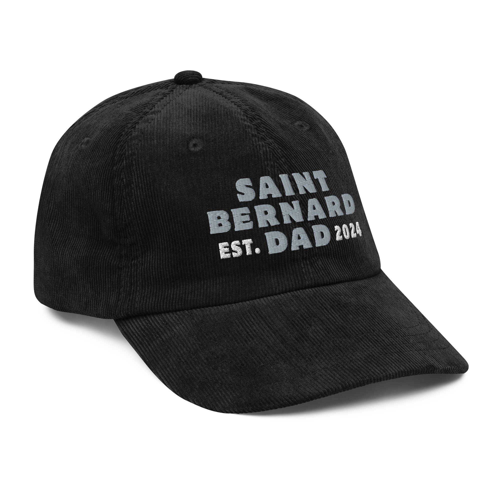 Saint Bernard Dad Est. Date Vintage Corduroy Cap - Lucy + Norman