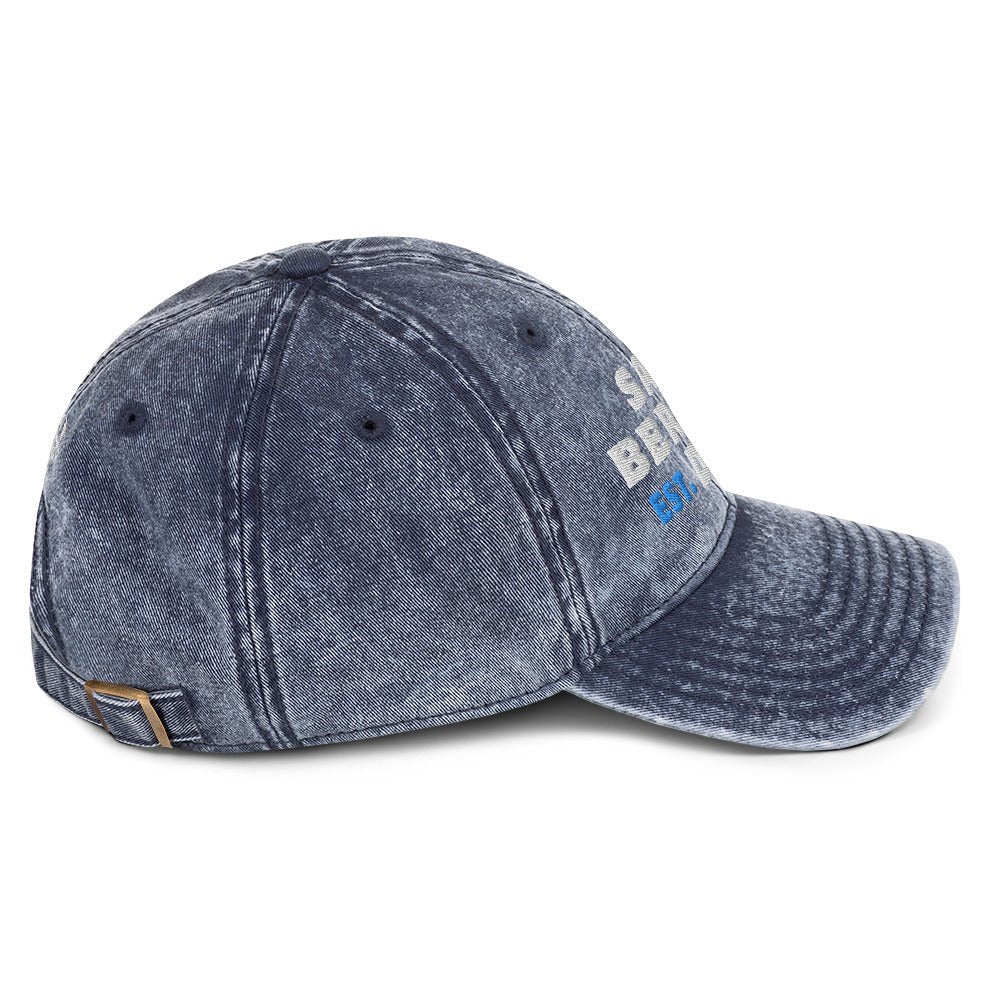 Saint Bernard Dad Est. Date Vintage Cotton Twill Cap - Lucy + Norman