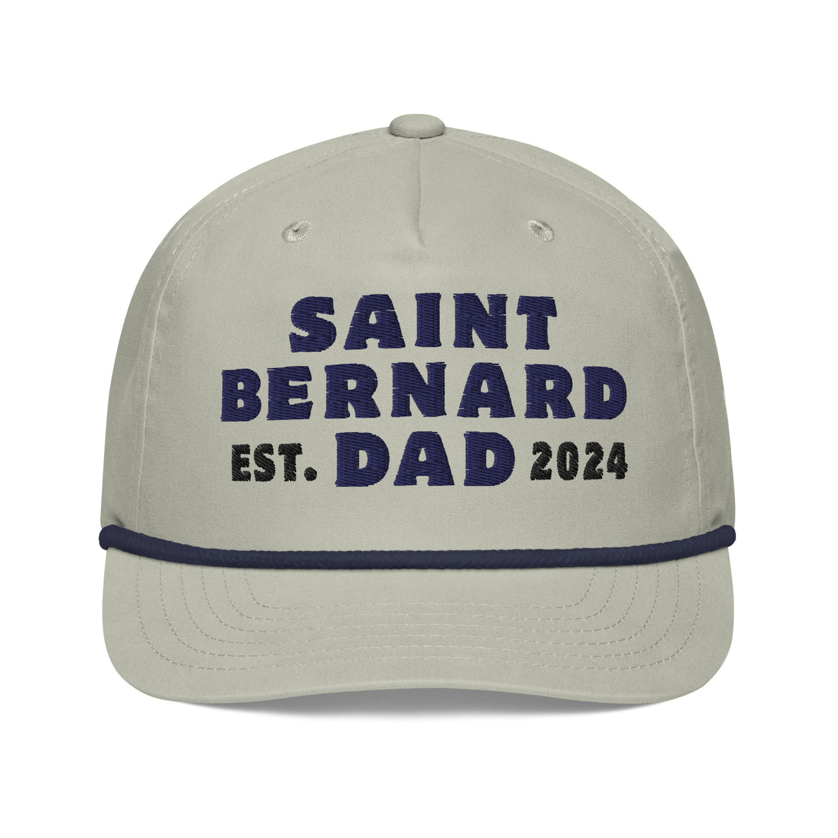 Saint Bernard Dad Established Date Golf Rope Cap - Lucy + Norman