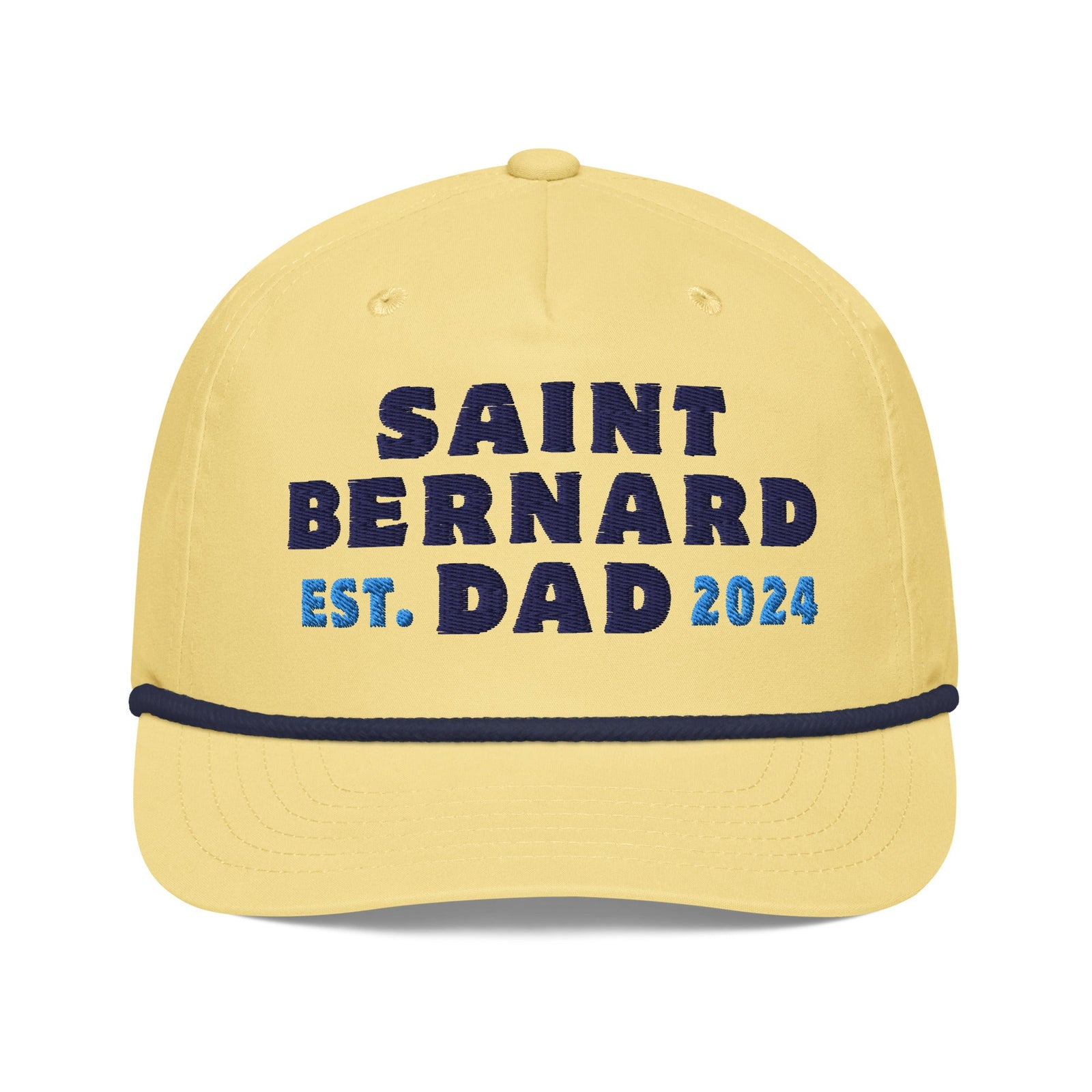 Saint Bernard Dad Established Date Golf Rope Cap - Lucy + Norman