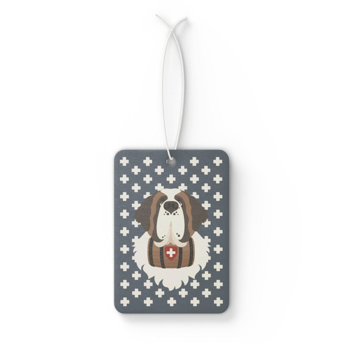 Saint Bernard Dog Car Air Freshener - Navy - Lucy + Norman