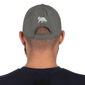 Saint Bernard Dog Dad Est. Date Distressed Dad Hat - Lucy + Norman