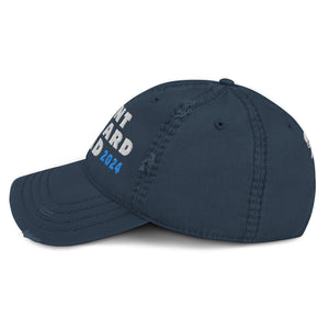 Saint Bernard Dog Dad Est. Date Distressed Dad Hat - Lucy + Norman