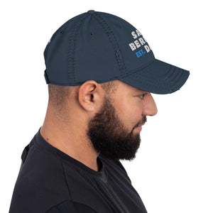 Saint Bernard Dog Dad Est. Date Distressed Dad Hat - Lucy + Norman