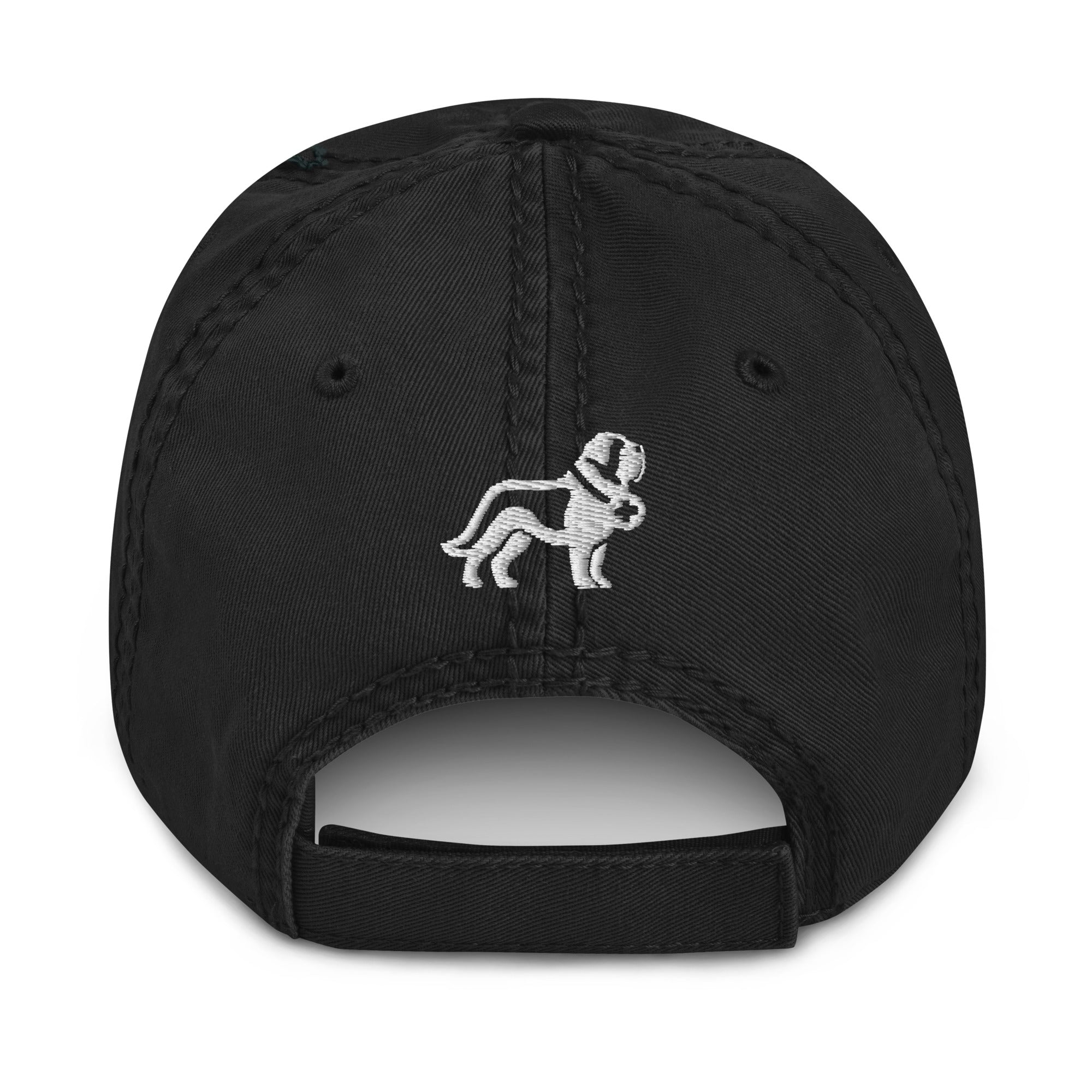 Saint Bernard Dog Dad Est. Date Distressed Dad Hat - Lucy + Norman