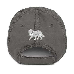 Saint Bernard Dog Dad Est. Date Distressed Dad Hat - Lucy + Norman