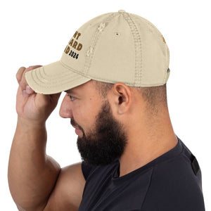 Saint Bernard Dog Dad Est. Date Distressed Dad Hat - Lucy + Norman