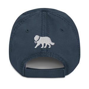 Saint Bernard Dog Dad Est. Date Distressed Dad Hat - Lucy + Norman