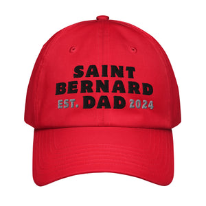 Saint Bernard Dog Dad Est. Date Under Armour® Dad Hat - Lucy + Norman