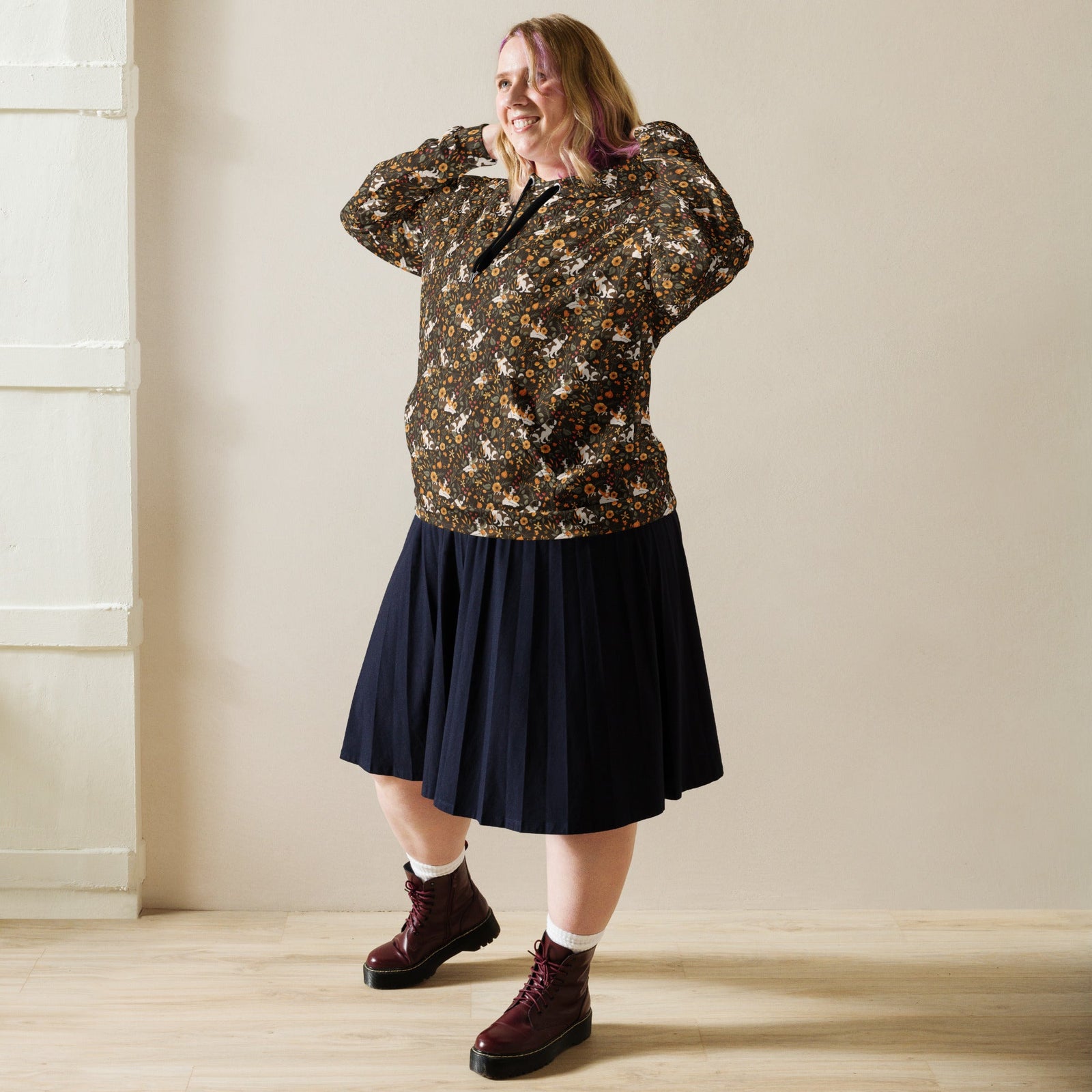 Saint Bernard Fall Meadow Hoodie - Lucy + Norman