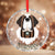 Personalized Name Saint Bernard Crystal Glass Ornament