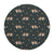 Saint Bernard Green Mountain Round Mouse Pad - Lucy + Norman
