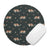Saint Bernard Green Mountain Round Mouse Pad - Lucy + Norman