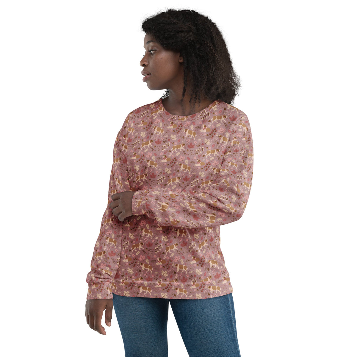 Saint Bernard Rosy Fall Sweatshirt - Lucy + Norman