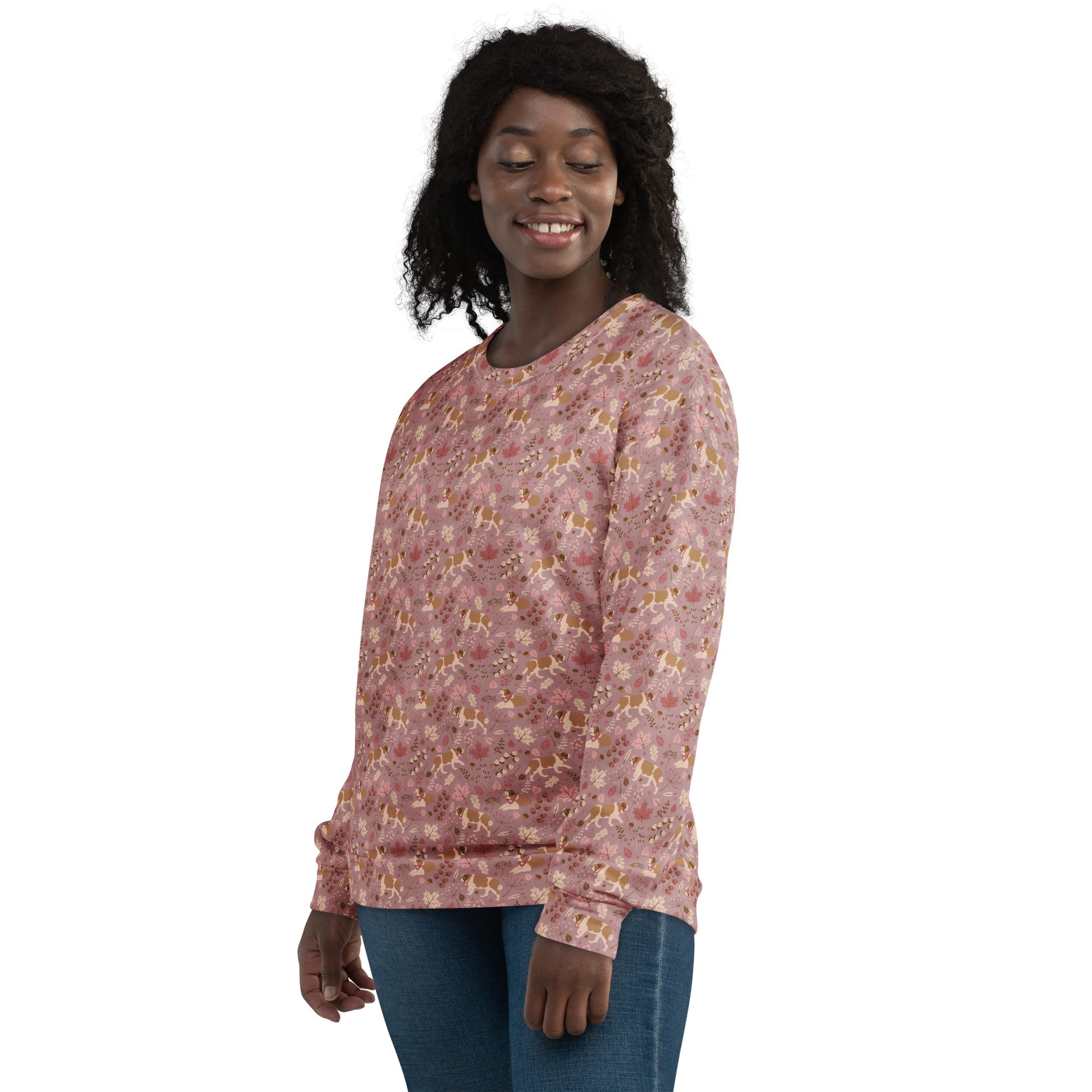 Saint Bernard Rosy Fall Sweatshirt - Lucy + Norman