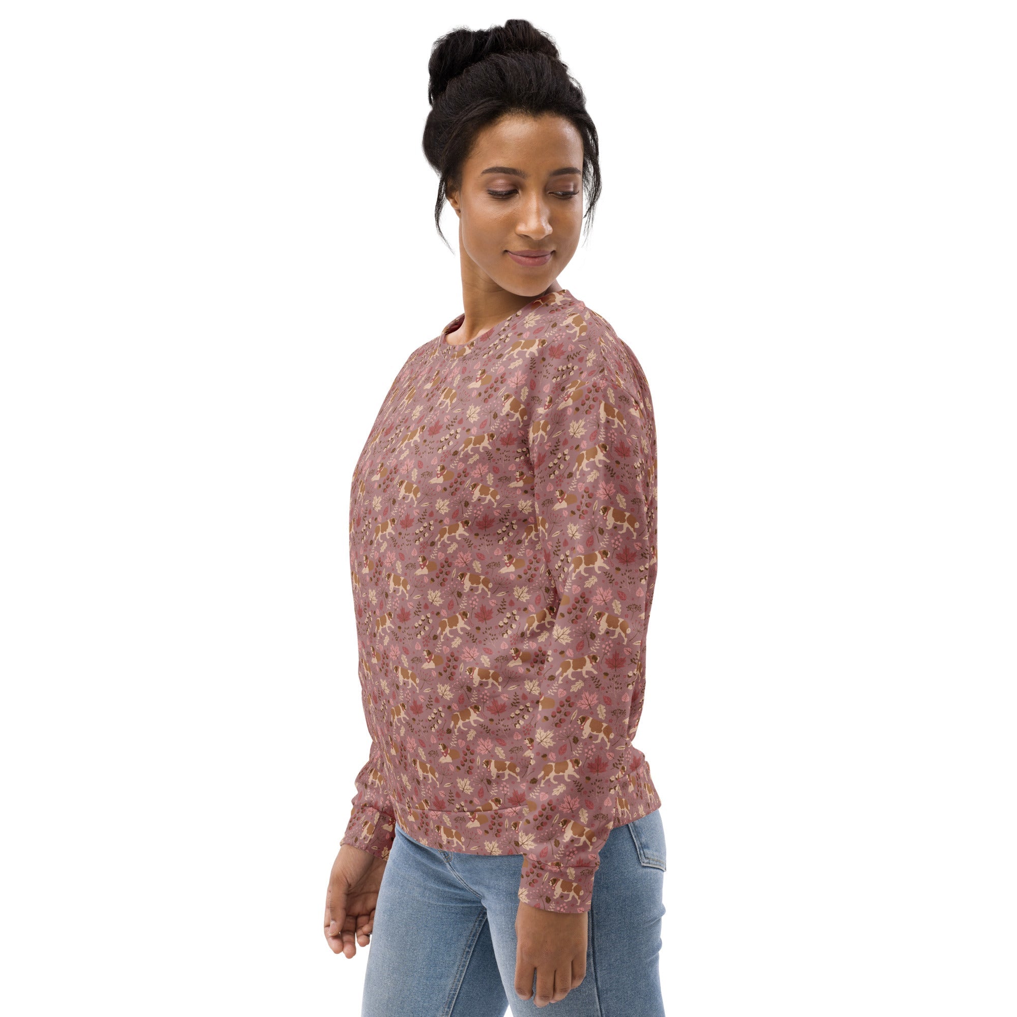 Saint Bernard Rosy Fall Sweatshirt - Lucy + Norman