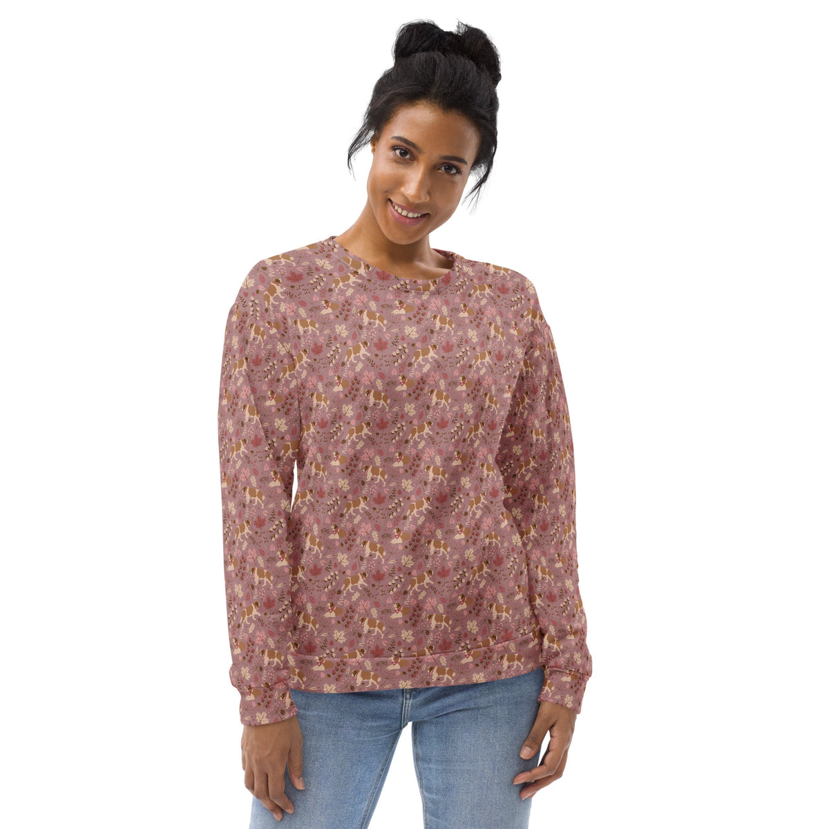 Saint Bernard Rosy Fall Sweatshirt - Lucy + Norman