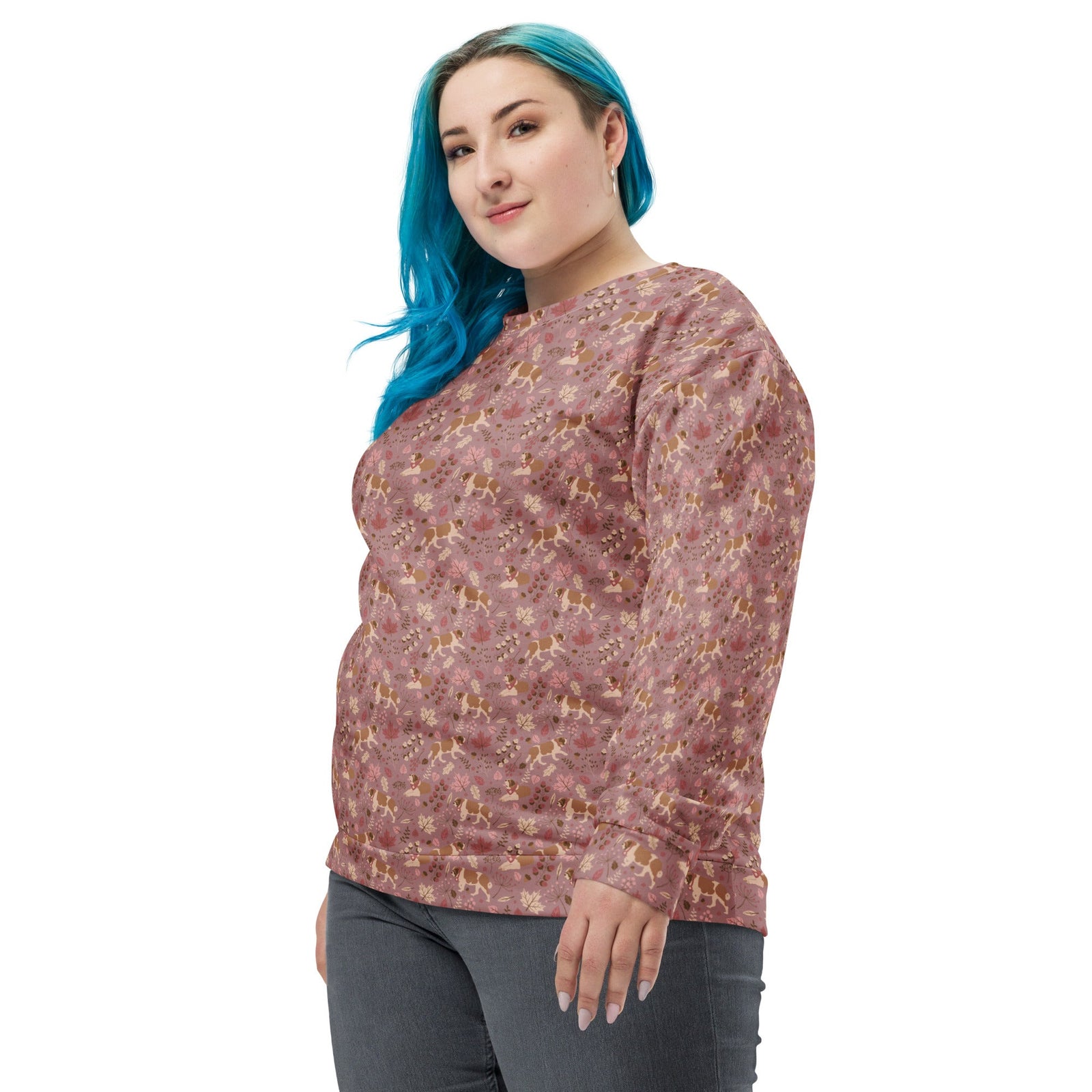 Saint Bernard Rosy Fall Sweatshirt - Lucy + Norman