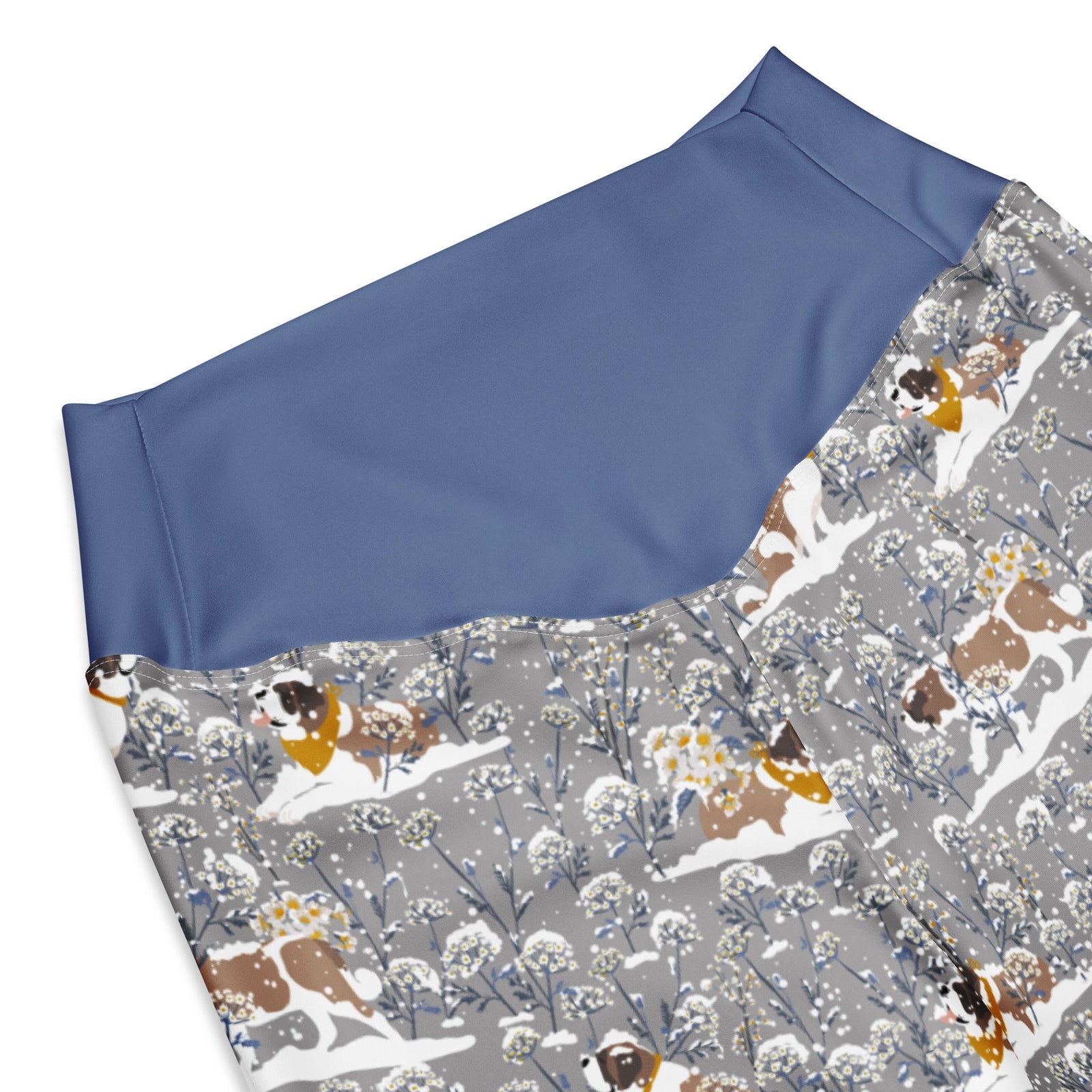 Saint Bernard Snowflowers Flare Leggings - Lucy + Norman