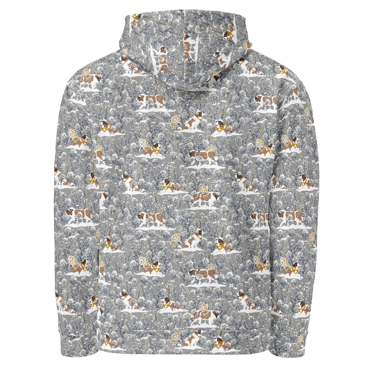 Saint Bernard Snowflowers Hoodie - Lucy + Norman