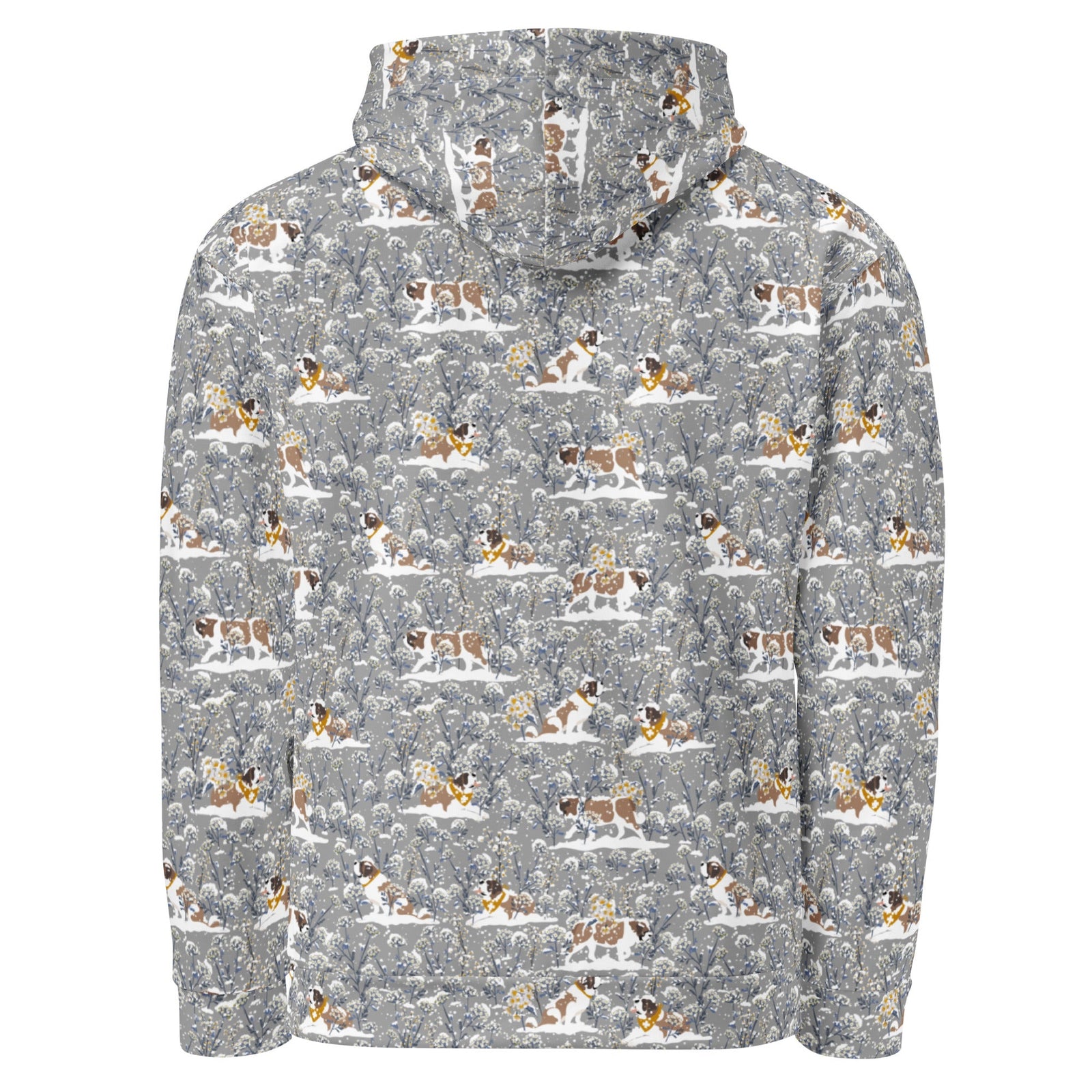 Saint Bernard Snowflowers Hoodie - Lucy + Norman