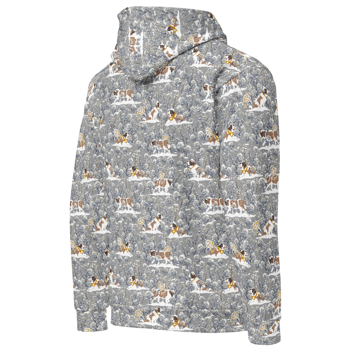 Saint Bernard Snowflowers Hoodie - Lucy + Norman