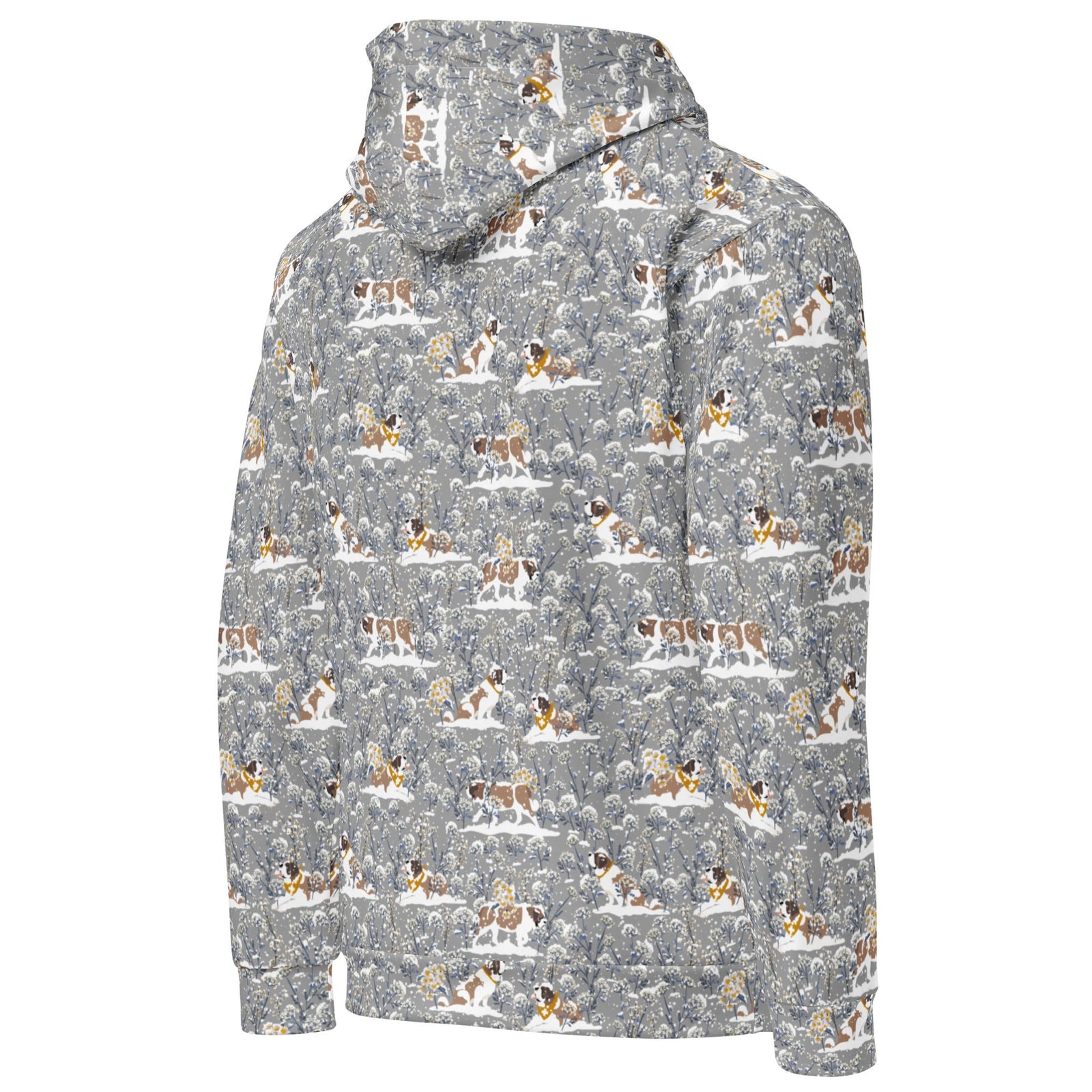 Saint Bernard Snowflowers Hoodie - Lucy + Norman
