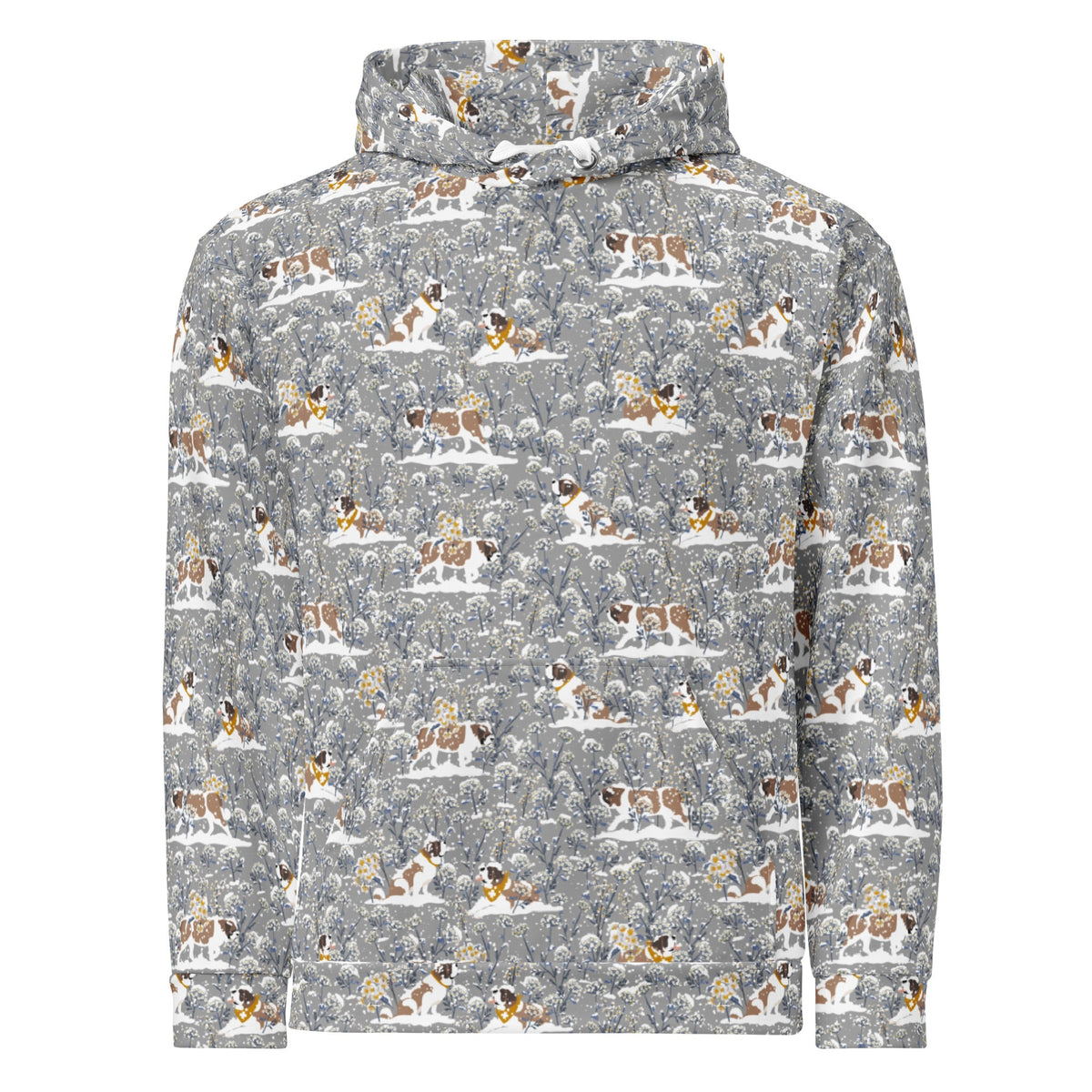 Saint Bernard Snowflowers Hoodie - Lucy + Norman
