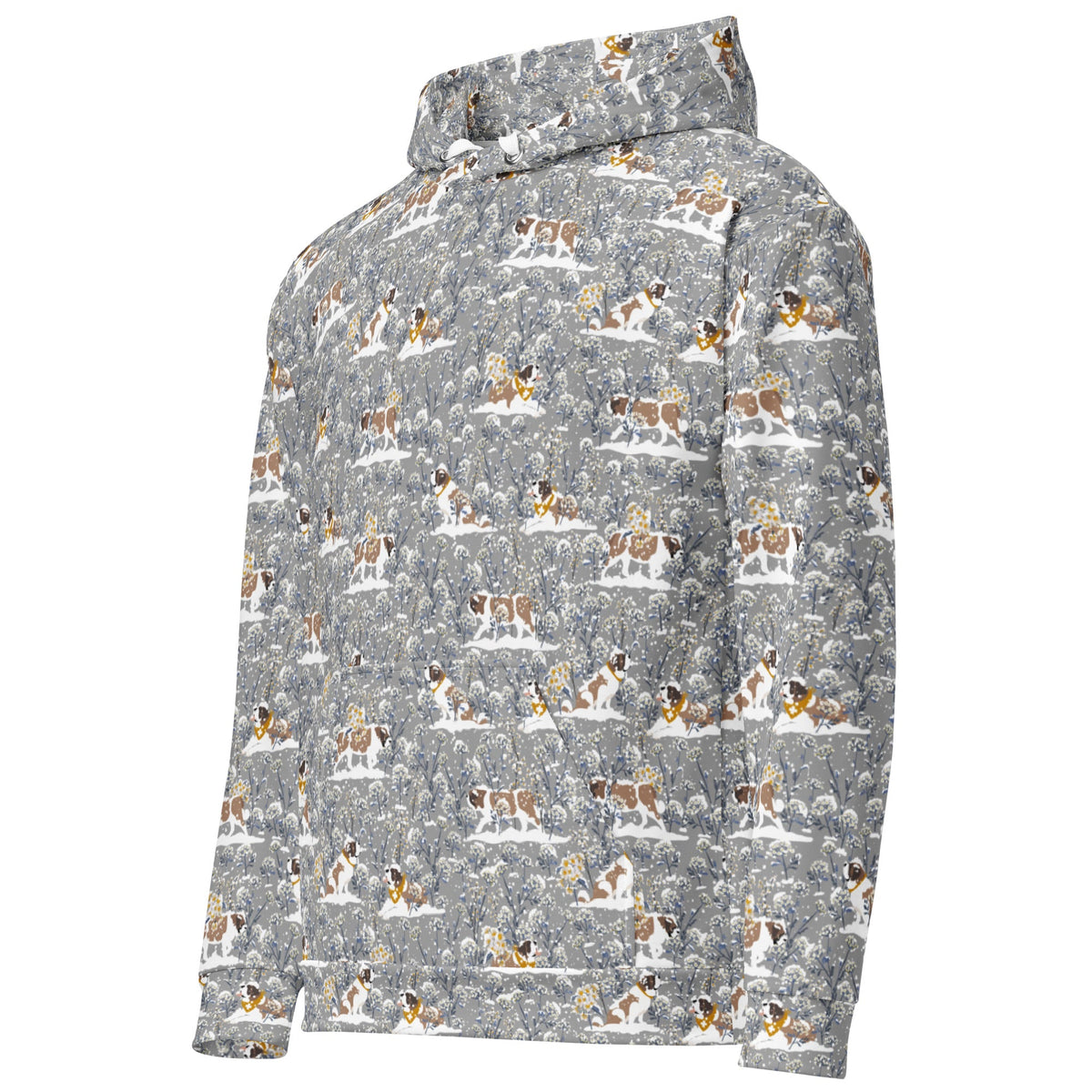 Saint Bernard Snowflowers Hoodie - Lucy + Norman