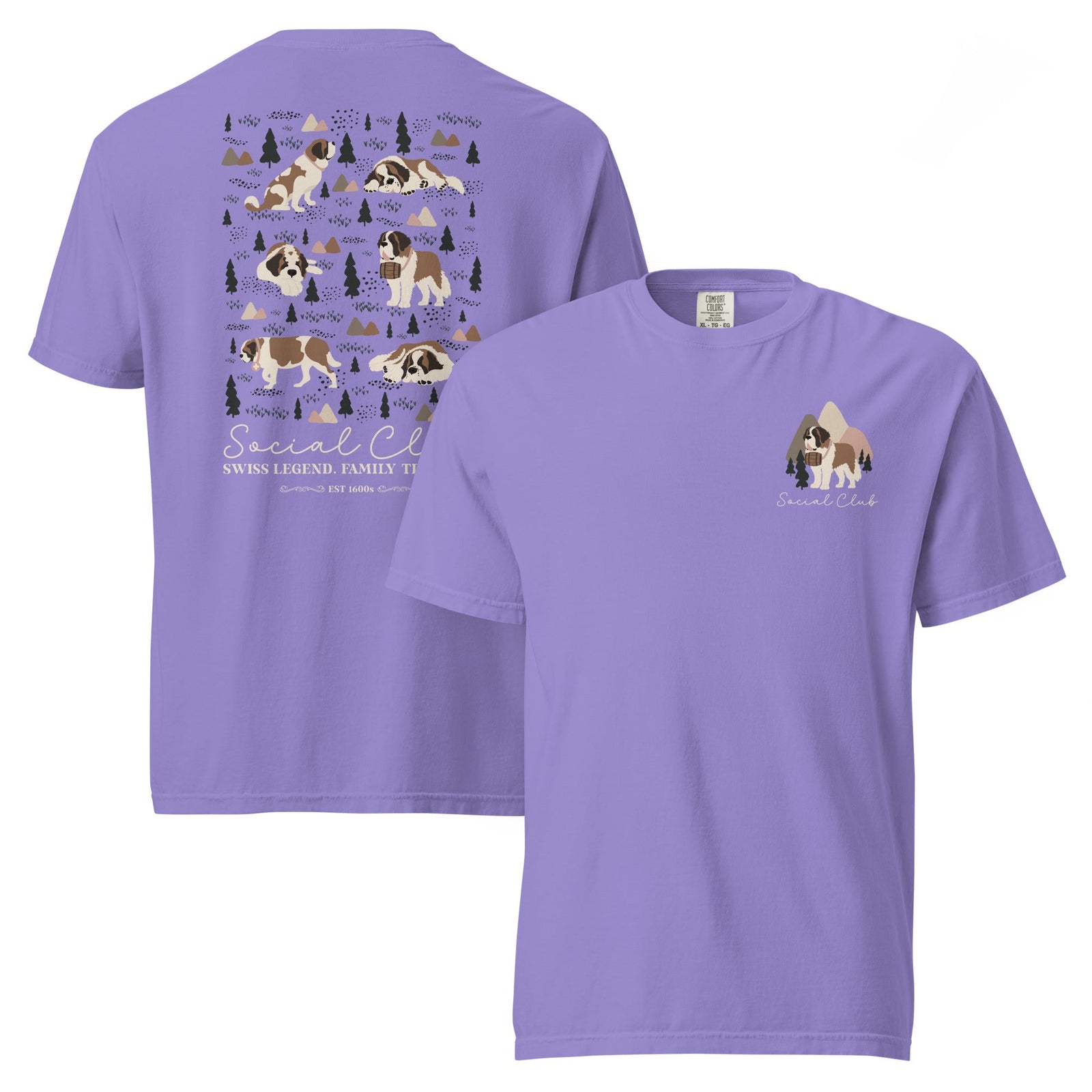Saint Bernard Social Club Back T-Shirt - Lucy + Norman