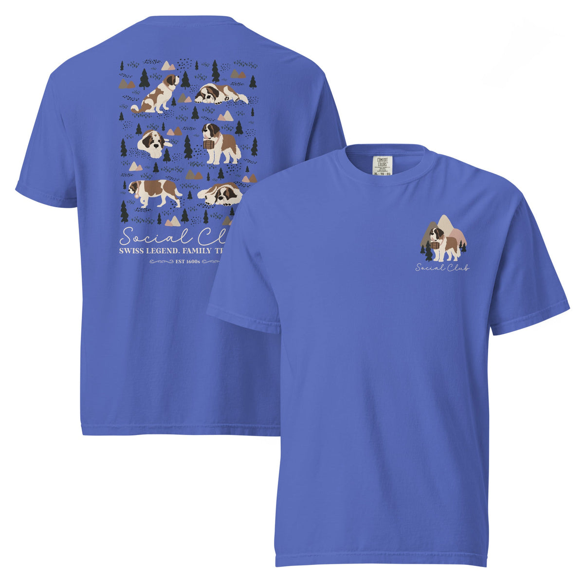 Saint Bernard Social Club Back T-Shirt - Lucy + Norman