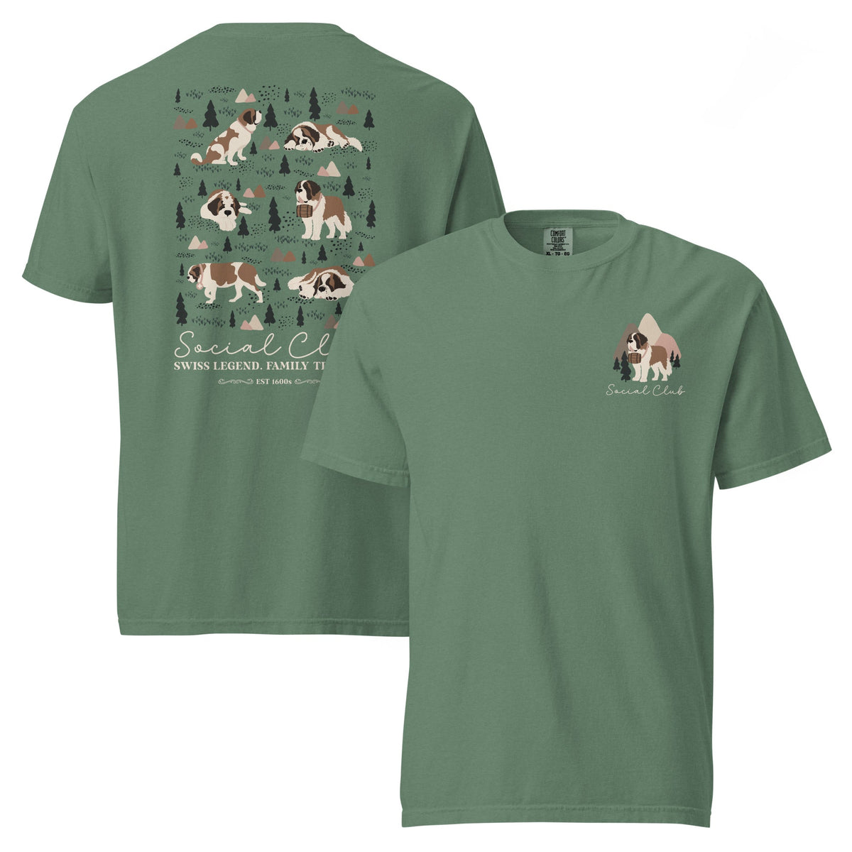 Saint Bernard Social Club Back T-Shirt - Lucy + Norman